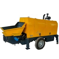 Electric New Trailer Concrete Pump Concrete Boom Pump Truck For Sale